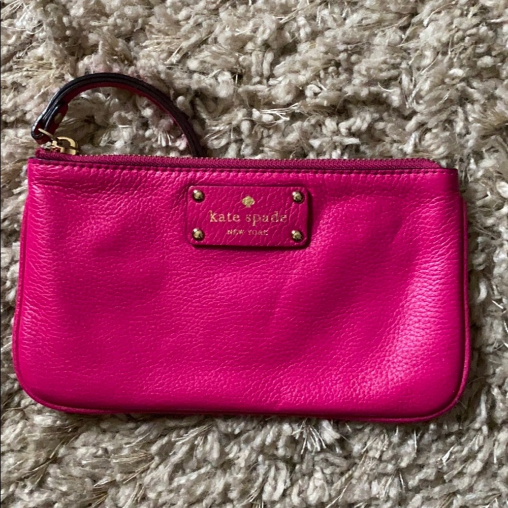 Pink Kate Spade wristlet! Mint condition